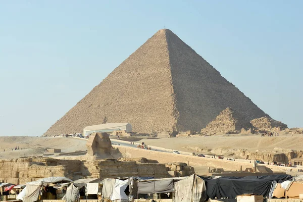 Giza Egypten November 2018 Den Stora Pyramiden Giza Och Sida — Stockfoto