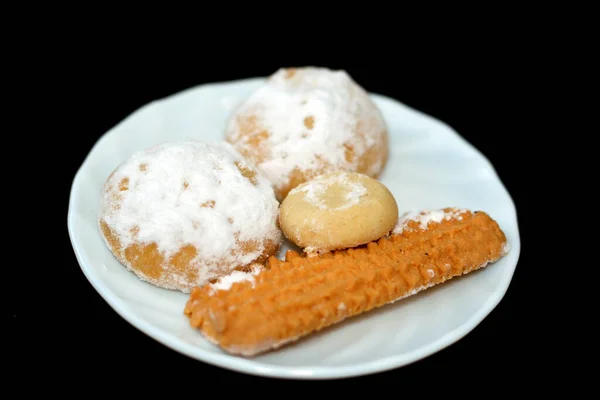 Traditionele Arabische Koekjes Voor Viering Van Islamitische Feestdagen Van Fitr — Stockfoto