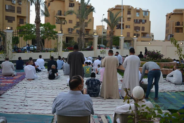 Cairo Egypt May 2022 Muslims Egypt Perform Eid Fitr Religious — Stok fotoğraf