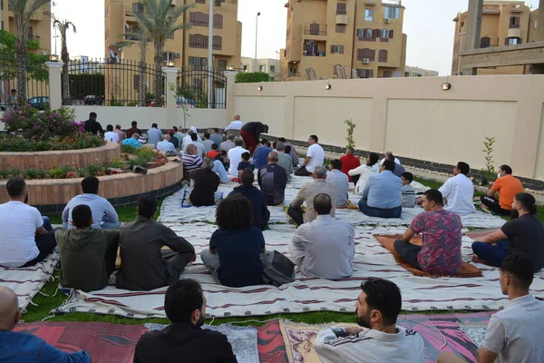 Cairo Egypt May 2022 Muslims Egypt Perform Eid Fitr Religious — Stok fotoğraf