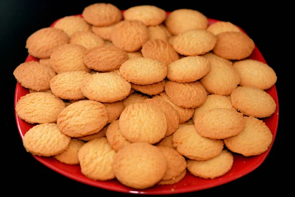 Plate Traditional Arabic Cookies Celebration Islamic Holidays Fitr Feast Egyptian — Stock fotografie