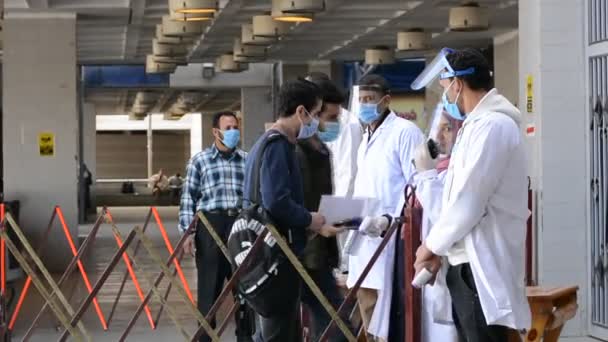 Cairo Egypt March 2021 Footage Strict Precautionary Measures University Building — Stok video