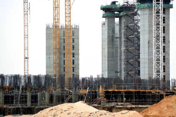 Giza Egito Maio 2022 Construção Novos Edifícios Egito Cidade Zed — Fotografia de Stock