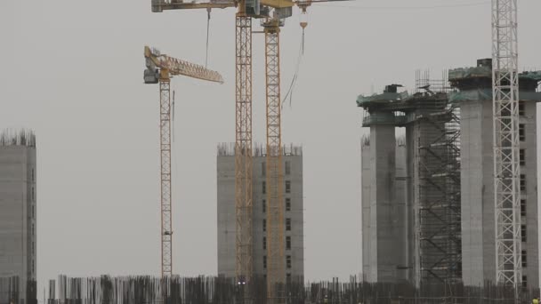Giza Egypt May 2022 Construction Site New Buildings Egypt Zed — Stok video