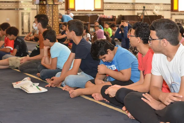 Kairo Mesir Mei 2022 Seorang Pendeta Masjid Melakukan Khutbah Khotbah — Stok Foto