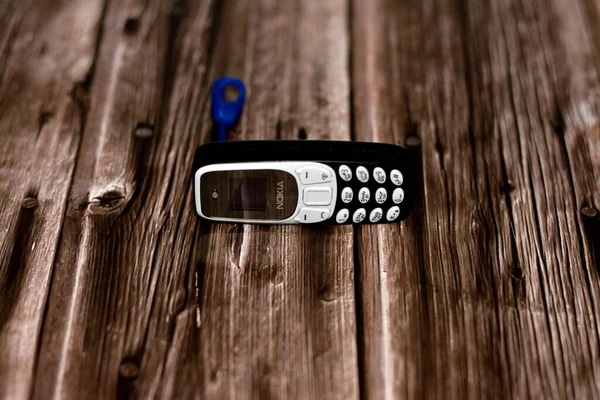 Cairo Egitto Giugno 2022 Minuscolo Mini Telefono Cellulare Nokia Vecchio — Foto Stock