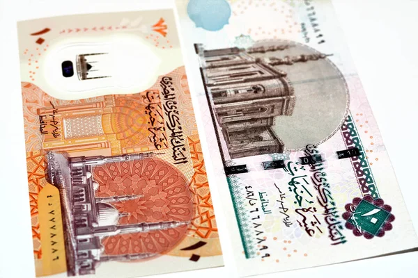 Obverse Sides New First Egyptian Egp Ten Pounds Plastic Polymer — Stockfoto