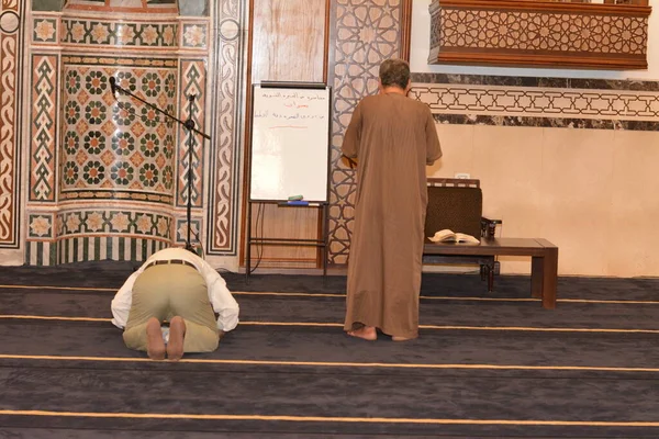 Cairo Egypt July 2022 Muslim Praying Mosque Masjid Sunnah Prayer — Foto Stock