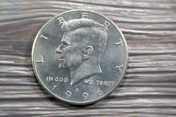 Kennedy Half Dollar Cent Coin Issued United States Mint Year — Stock Fotó