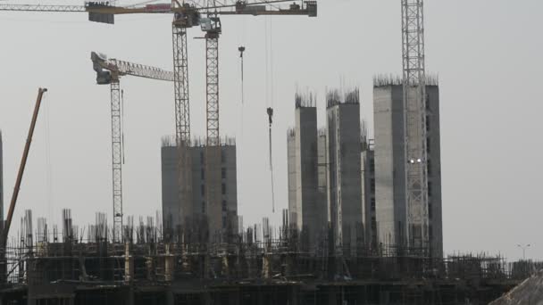 Giza Egypt June 2022 Construction Site New High Rise Egypt — 图库视频影像