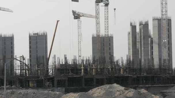 Giza Egypt June 2022 Construction Site New High Rise Egypt — Wideo stockowe
