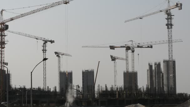 Giza Egypt June 2022 Construction Site New High Rise Egypt — 비디오