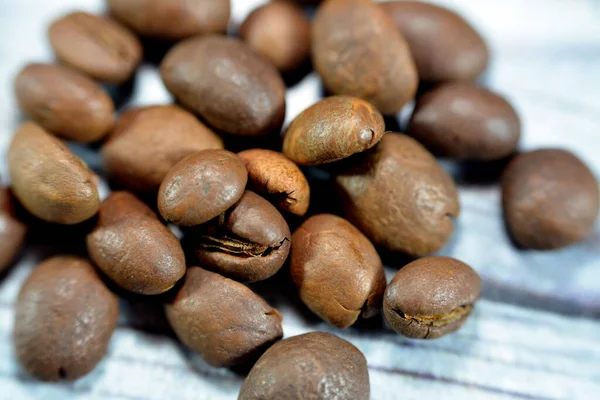 Kaffeebohnen Samen Der Coffea Pflanze Und Die Quelle Für Kaffee — Stockfoto