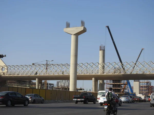 Giza Egipt Lipca 2022 Giza Egyptian Overhead System Transport Monorail — Zdjęcie stockowe