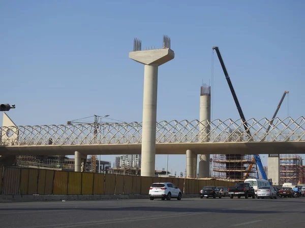 Giza Egipt Lipca 2022 Giza Egyptian Overhead System Transport Monorail — Zdjęcie stockowe