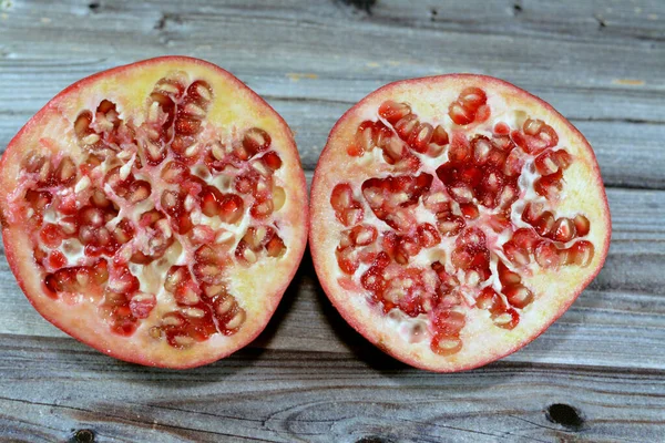 Der Granatapfel Punica Granatum Ein Fruchttragender Sommergrüner Strauch Aus Der — Stockfoto