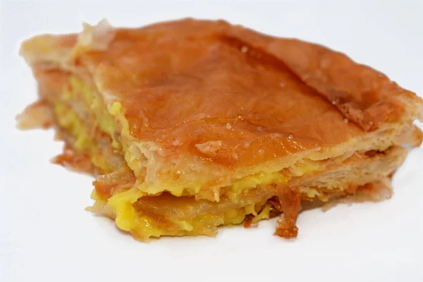 Мягкие Пироги Подушка Feteer Meshaltet Пирог Слоистые Египетские Слоистые Пирожные — стоковое фото