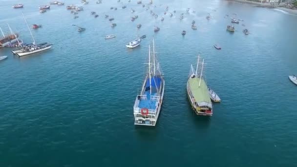 Βάρκες Στην Παραλία — Αρχείο Βίντεο