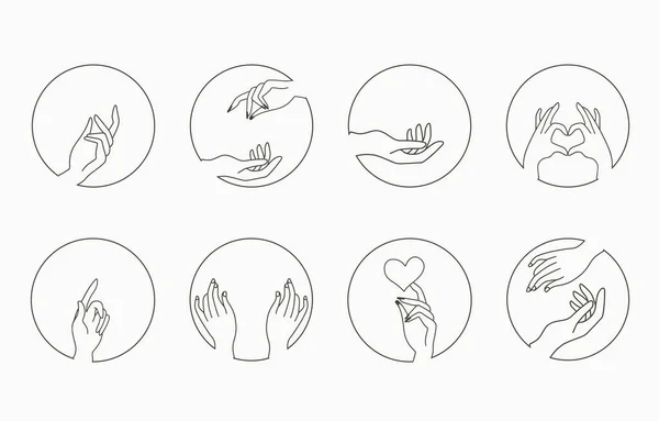 Schönheit Okkulte Kollektion Mit Hand Geometrisch Heart Vector Illustration Für — Stockvektor