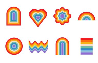 70 'ler ve 80' ler pop ve groovy tarzında gençlik sanat tasarımı