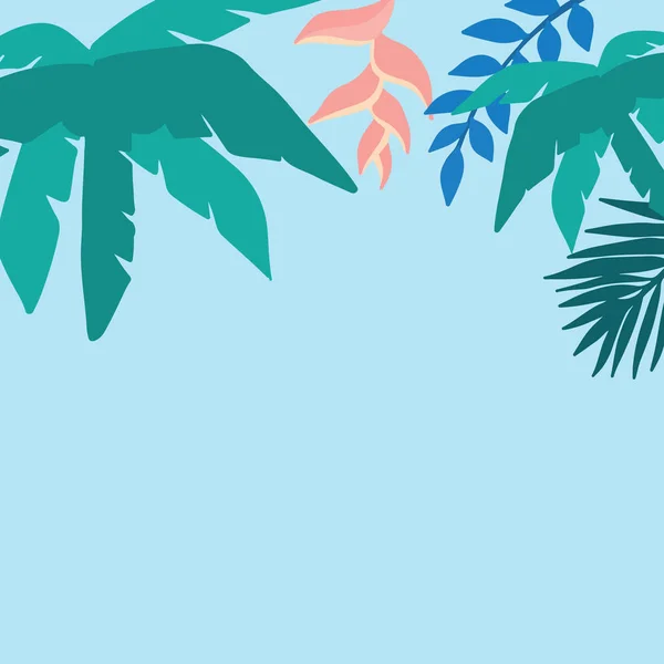 Fondo Verano Con Cocotero Palmera Playa — Archivo Imágenes Vectoriales