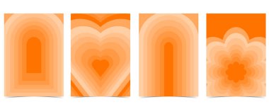 turuncu damak rengi arkaplan tasarımı