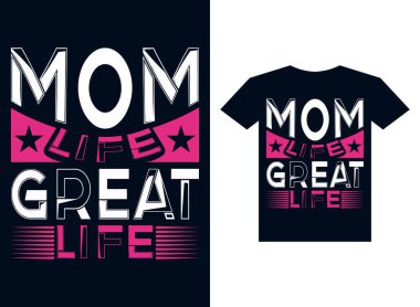 Anneler Günü tişört tasarımı konsepti