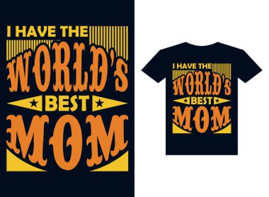 Tipografik T-shirt tasarımı Anneler Günü