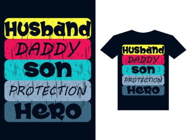 Babalar Gününüz kutlu olsun tişört tasarım vektörü 