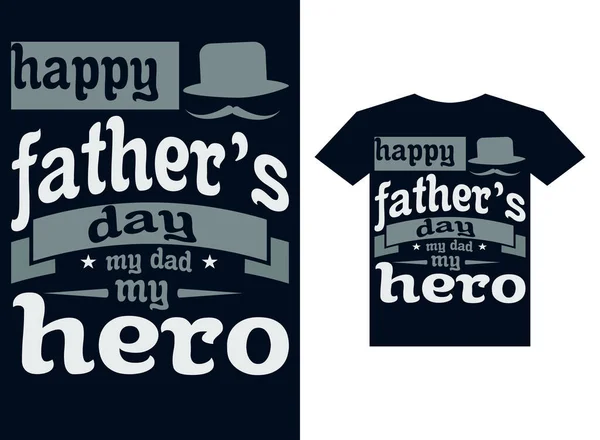 字体T恤设计父亲节 — 图库矢量图片