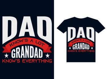 Babalar günü tipografi tişört tasarım vektörü