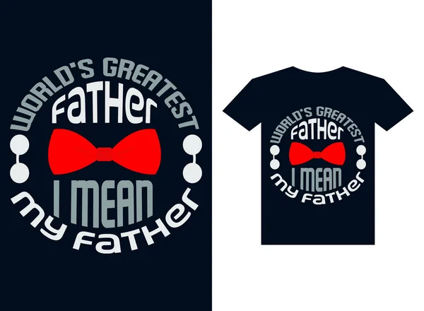 父亲节排字T恤设计矢量 — 图库矢量图片