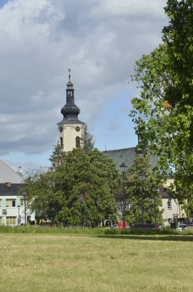 Kostel Nejsvětější Trojice Městě Riga — Stock fotografie