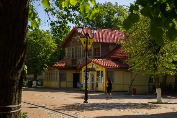 Architecture Zelenogradsk View Kaliningrad Yellow Building — Stock Photo, Image