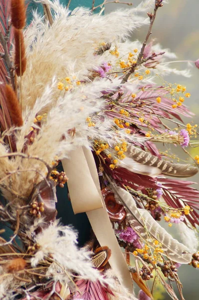 Una Bella Ghirlanda Bouquet Composizione Che Può Essere Utilizzata Qualsiasi — Foto Stock