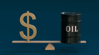 Doların sembolü ve üzerinde 