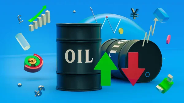 Canne Con Iscrizione Olio Sullo Sfondo Figure Astratte Multicolori Frecce — Foto Stock