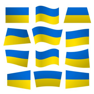 Ukrayna bayrağı, düz dekor