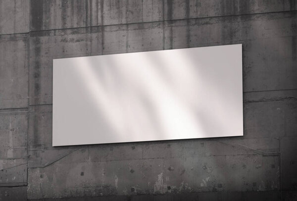 Blank Sign Abstract Wall Out Door Background Illustration Stock Image