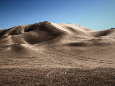 Kaliforniya 'da çöl. Dumont Kumulları. 