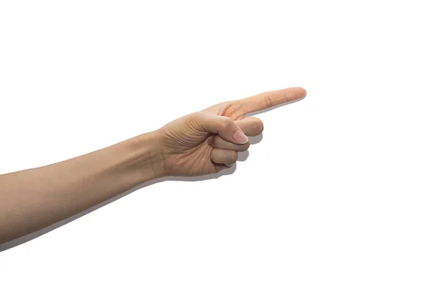 Gestures Hands White Background — Stock Photo, Image