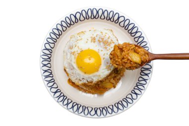 Baharatlı Kimçi Kızarmış Pirinç Kasesi