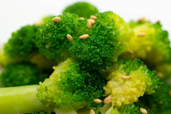 Plato Cocido Con Brócoli Perfectamente Servido Tazón — Foto de Stock