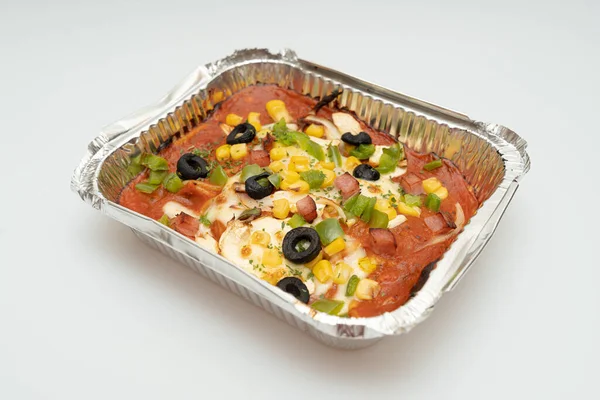 Fırın Peynirli Domates Sosu Spagetti Lezzetli görünüyor