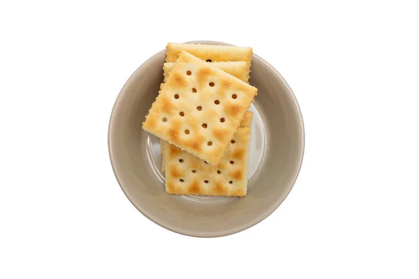 Heerlijk Uitziende Cracker Koekjes Een Kom — Stockfoto