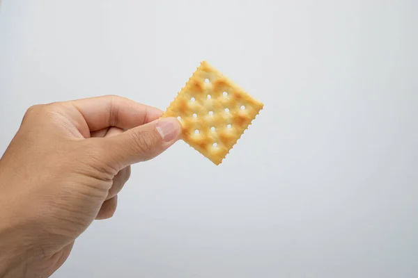 Lezzetli kraker kurabiyeleri kasede