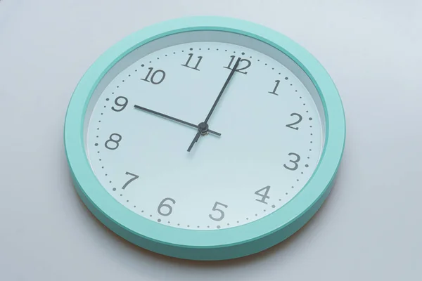 Wall Clock Showing Various Times White Background — Stockfoto