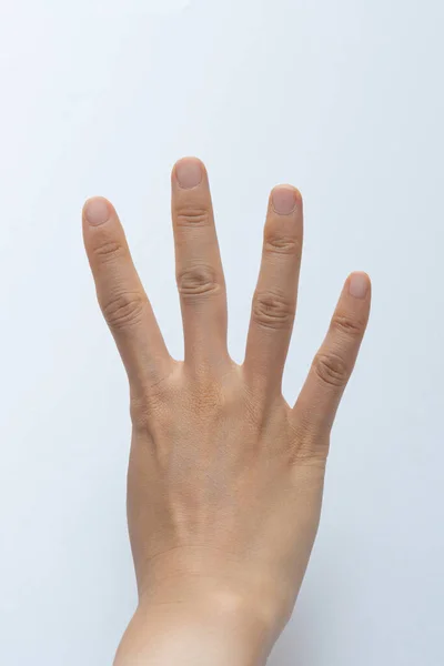 Finger Gestures Various Actions White Background — Foto de Stock