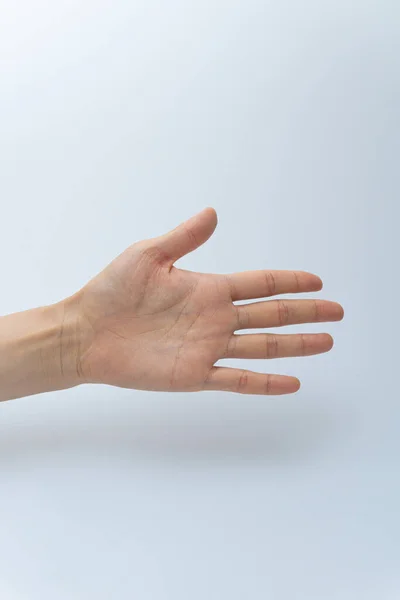 Finger Gestures Various Actions White Background — Zdjęcie stockowe