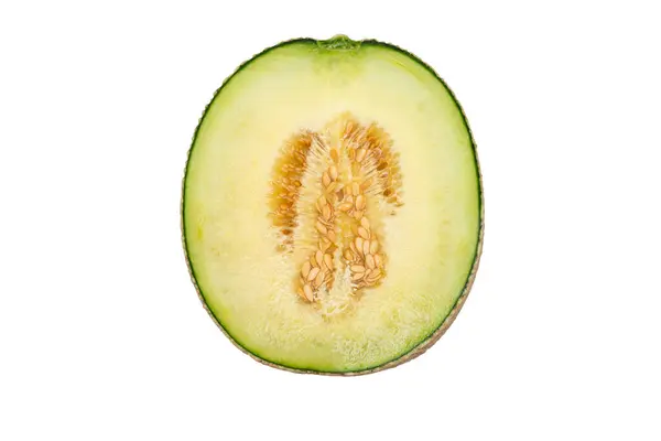 Delicious Looking Tropical Fruit Melon White Background —  Fotos de Stock